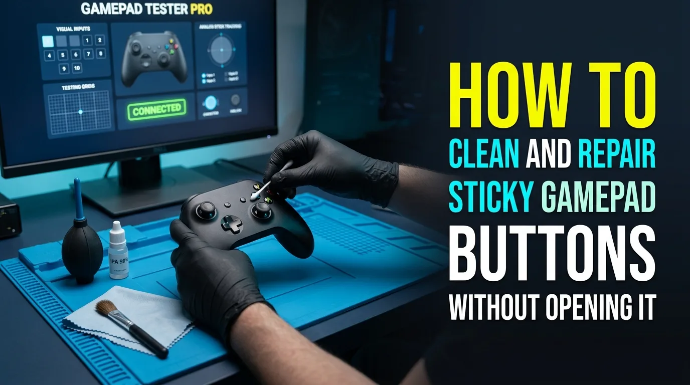 How to Clean and Repair Sticky Gamepad Buttons Without Opening It